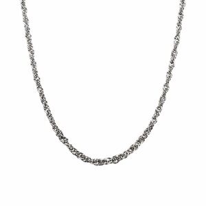 2mm | Silver | Twist Chain Necklace